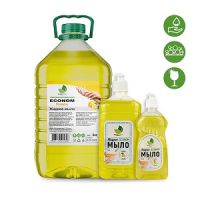 Мыло жидкое "Ecoline" Econom Лимон, бутылка ПЭТ, 5000 мл 4 шт/кор РОССИЯ 129402