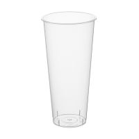 Стакан одноразовый 650 мл, диз. "Bubble Cup", прозр., глянцевый, ПП, 10 шт/упак 200 шт/кор РОССИЯ 1022ГП2