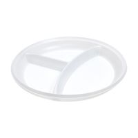 Тарелка d 205мм, 3-секции, белая, 2000 штук