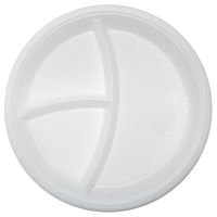 Тарелка d 210мм, 3-секции, белая