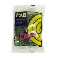 Губка металлическая для посуды d100хh25 мм, 30 гр, нерж., 1 шт/упак "Гуд"Премьер 40 упак/кор РОССИЯ 2.14