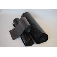 Мешок для мусора 120л (50+20)х110см ПВД черный 10 шт/рул. "Суперпрочный"