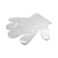 Перчатки одноразовые, размер L, 6 мкм, прозр., ПЭ, 50 пар/упак 100 упак/кор РОССИЯ