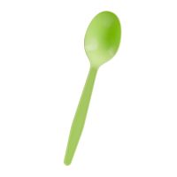 Ложка одноразовая GREEN MYSTERY 170 мм, зелёная, кукурузный крахмал, 50 штук в упаковке, 1000 штук в коробке