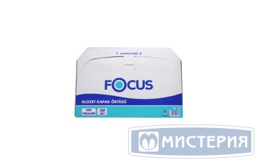 Покрытия для унитаза бел., бум., 250 шт/упак "Focus" 10 упак/кор ТУРЦИЯ 8033648