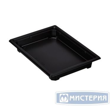 Контейнер для суши 1-секц. 182х127х20 мм, без крышки, черн., ПЭТ 420 шт/кор "Комус" 420 шт/упак РОССИЯ С-19 (GN) (ЧЕРНАЯ) (ПЭТ)