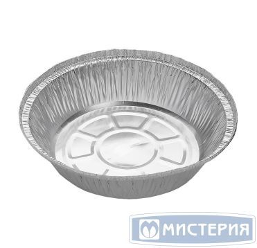 Форма алюминиевая 1-секц. 1405 мл d205хh55 мм, крышка в компл., алюм., 3 шт/упак 48 шт/кор РОССИЯ 402-682