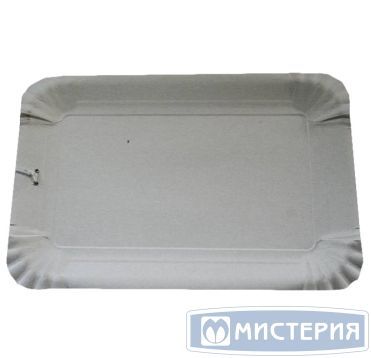 Тарелка одноразовая мелкая 130x200 мм, бел., карт, 50 шт/упак 1 350 шт/кор РОССИЯ 002A-0910-0208-001/050/1350/48