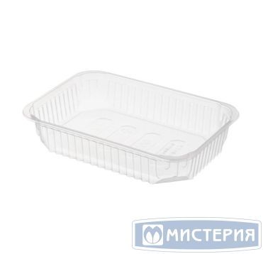 Контейнер 500 мл 1-секц. 186х132х33 мм, серия 186, без крышки, прозр., ПП, 100 шт/упак "Clarity" 500 шт/кор РОССИЯ 186-500