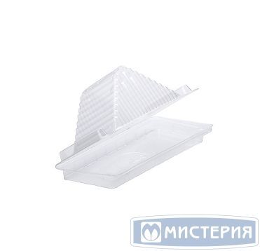 Упаковка для сэндвичей треуг. 212х92х59[194х62х52] мм, неразъем.крышка, прозр., ПЭТ, 500 шт/кор "Комус" 500 шт/упак РОССИЯ РК-60ТН