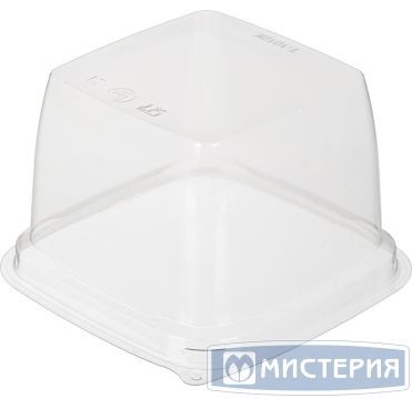 Упаковка для торта [крышка] 127х127х78[103х103хh76] мм, прозр., ПЭТ, 500 шт/кор "Комус" 500 шт/упак РОССИЯ Т-1010 К