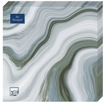 Салфетки 330х330 мм 3-сл., диз. "Агат", разноцв., бум., 20 шт/упак "Bouquet" 12 упак/кор РОССИЯ 57181