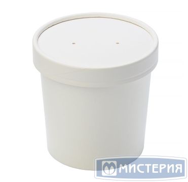 Упаковка DoEco d-75мм, h-100мм, 445 мл ECO SOUP 16W, для супа, белая