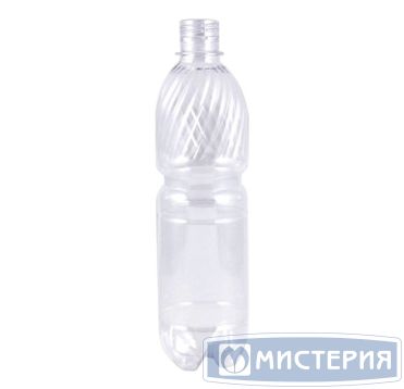 Бутылка ПЭТ 500 мл, прозр., горло d28 мм, крышка в компл., 100 шт/кор 100 шт/упак РОССИЯ