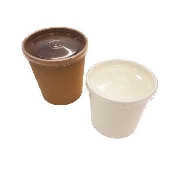 Супница 760 мл, d90хh110 мм, крышка в компл., бел., карт., 25 шт/упак "OSQ" Eco Soup 26W Econom 250 шт/кор КИТАЙ ECO SOUP 26W ECONOM